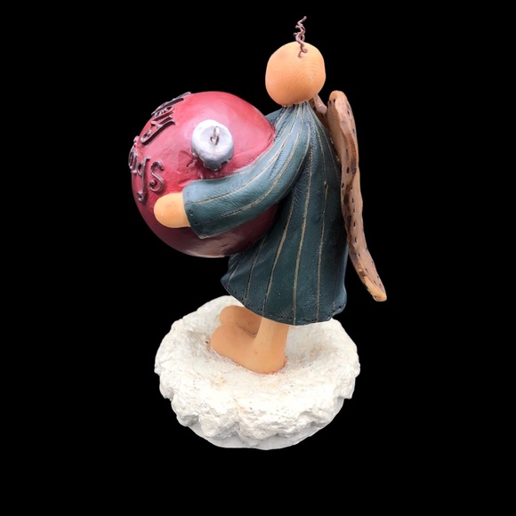 Honey And Me Lisa Liffick Holiday Blessings Angel Figurine Christmas Primitive - Picture 5 of 6